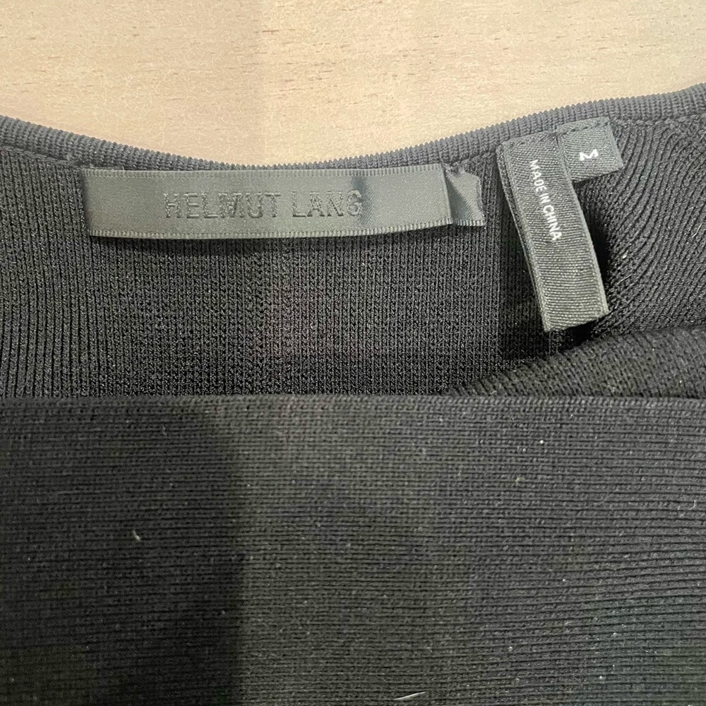Helmut Lang Black Cutout Back Bodysuit - Picture 7 of 8